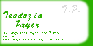 teodozia payer business card